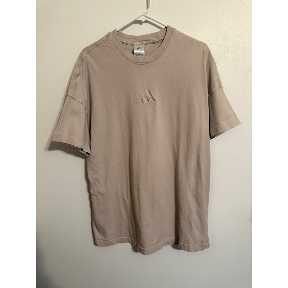 Men's Tan Adidas Tee Shirt